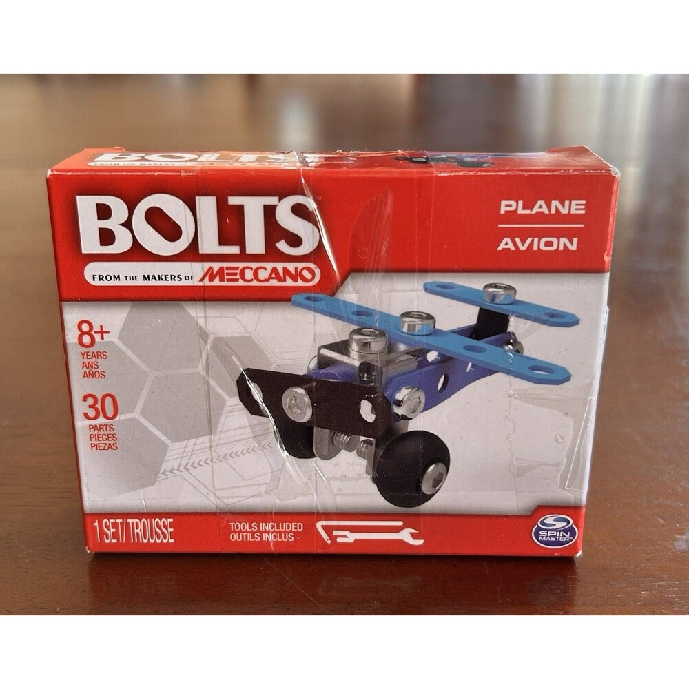 2017 Sealed Bolts Meccano Erector Model Set Plane Spin Master Kit Airplane‎